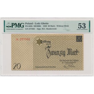20 Mark 1940 - no. 3 without watermark - PMG 53