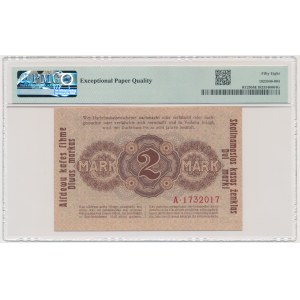 Kowno, 2 Mark 1918 - A - PMG 58 EPQ - RARE