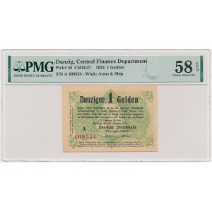 Danzig, 1 Gulden 1923 - October - PMG 58 EPQ