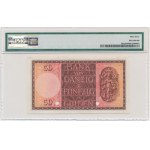 Danzig, 50 Gulden 1937 - SPECIMEN - PROOF - A 000,000 - (A) - PMG 53 - VERY RARE