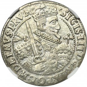 Sigismund III Vasa, 1/4 Thaler Bromberg 1623 - PRV M - NGC MS62