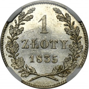Free City of Krakau, 1 zloty 1835 - NGC MS61