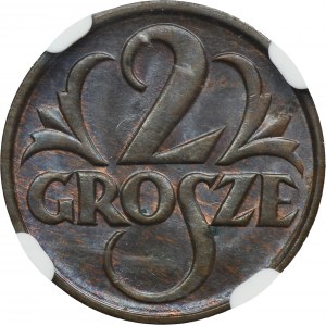 2 grosze 1927 - NGC MS64 BN