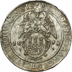 Ladislaus IV of Poland, Thaler Thorn 1638 II - RARE - ex. NGC UNC DETAILS