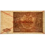 1.000 złotych 1946 - SPECIMEN - B 8900000/1234567 - PMG 64