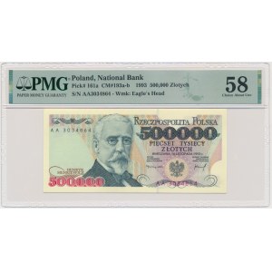 500.000 złotych 1993 - AA - PMG 58 - bardzo rzadkie