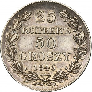 25 kopeck = 50 groschen Warsaw 1846 MW
