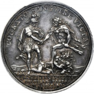 August II the Strong, Medal Peace in Altranstadt 1706 - PCGS AU58