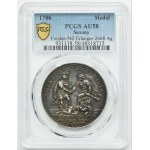 August II the Strong, Medal Peace in Altranstadt 1706 - PCGS AU58