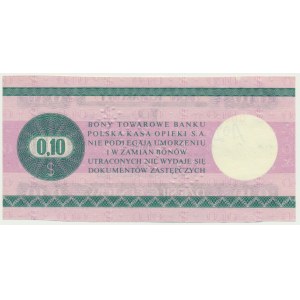 Pewex, 10 centów 1979 - WZÓR - HB 0000000 - NIENOTOWANY