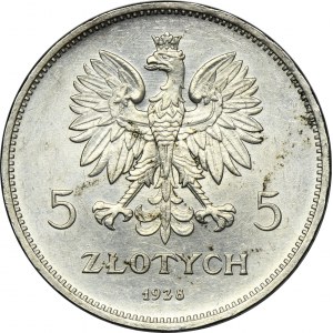 Nike, 5 złotych Bruksela 1928 - ŁADNA
