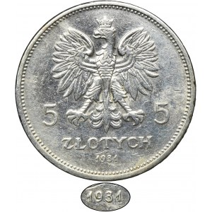 Nike, 5 zlotých Varšava 1931 - RARE