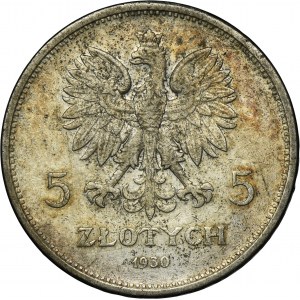 Nike, 5 złotych Warszawa 1930 - RZADKI ROCZNIK