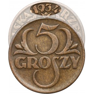 5 groszy 1934 - RZADKIE