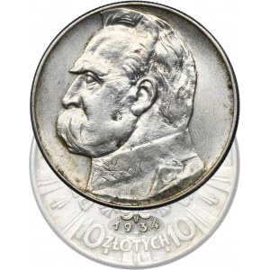 Piłsudski, 10 złotych 1934 - RZADSZE
