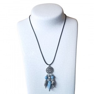 Blue and silver dreamcatcher / dreamcatcher pendant