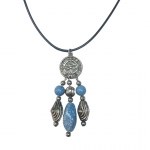 Blue and silver dreamcatcher / dreamcatcher pendant