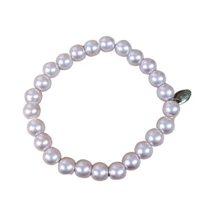 Bracelet of powder pink pearl beads, LBVYR, France