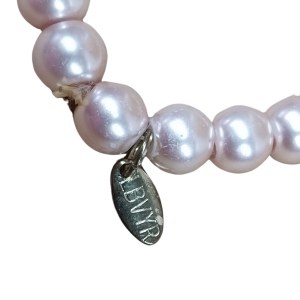 Bracelet of powder pink pearl beads, LBVYR, France