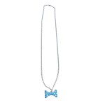 Halskette mit blauem Schleifen-Anhänger