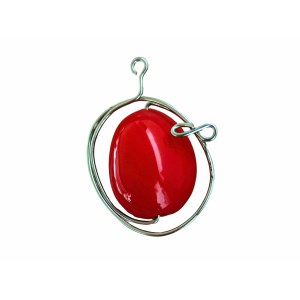 Pendentif à œillet rouge