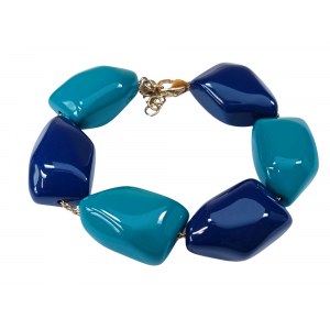 Bracelet bleu marine et turquoise