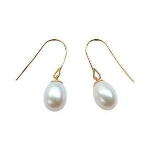 Boucles d'oreilles en or avec perles