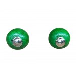 Grüne Kugel-Ohrringe