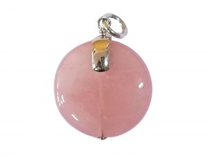 Pink quartz pendant