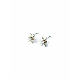 Silver star earrings (925)
