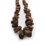 Necklace of natural, unpolished amber