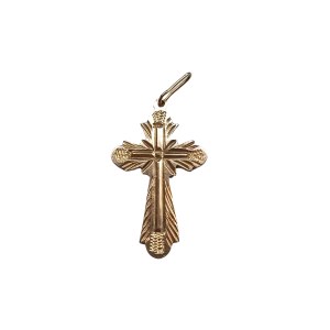 Croix décorative en or