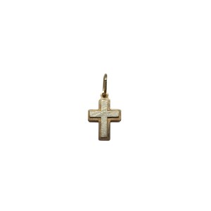 Gold cross pendant (585)