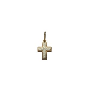 Ciondolo a forma di croce in oro (585)