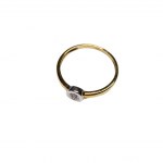 Zlatý prsten pr.3 s diamanty KRUK