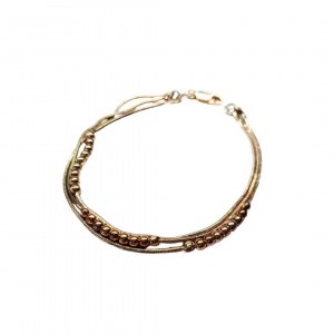 Silver three-row bracelet (925)