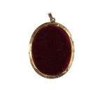 Pendentif médaillon en or avec miniature (18k)