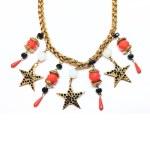 Vintage hviezdny náhrdelník