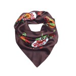 Brown floral scarf, Italy