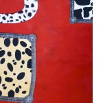 Rotes Halstuch mit Alphabet