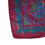 Foulard en soie avec motif floral, Lanvin