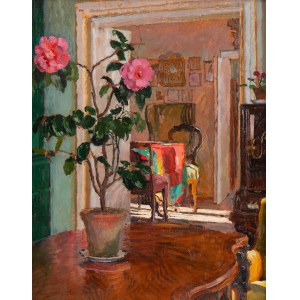 Jozef Mehoffer (1869 Ropczyce - 1946 Wadowice), Salon interior, ca. 1916