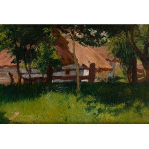 Włodzimierz Tetmajer (1862 Harklowa - 1923 Kraków), Cottage in Bronowice (Fragment of an Orchard), ca. 1905