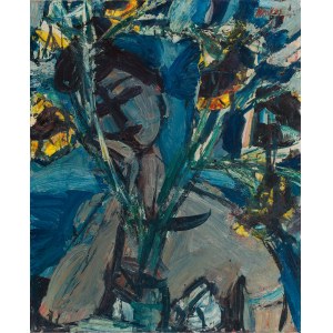 Zygmunt Józef Menkes (1896 Lwów - 1986 Riverdale, USA), Portret kobiety w błękitach