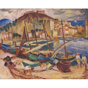 Maria Melania Mutermilch Mela Muter (1876 Warschau - 1967 Paris), Fischer im Hafen von Collioure, ca. 1925