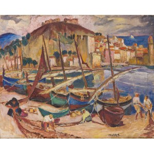 Maria Melania Mutermilch Mela Muter (1876 Warsaw - 1967 Paris), Fishermen in the port of Collioure, ca. 1925