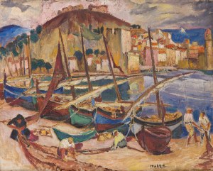 Maria Melania Mutermilch Mela Muter (1876 Warszawa - 1967 Paryż), Rybacy w porcie w Collioure, około 1925