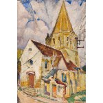 Maria Melania Mutermilch Mela Muter (1876 Warschau - 1967 Paris), Landschaft mit einer Kirche, 1930er Jahre.