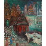 Alicja Halicka (1894 Krakau - 1975 Krakau), Indische Tempel, ca. 1947-52