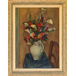 Maurycy (Maurice) Mędrzycki (Mendjizki) (1890 Lodz - 1951 St. Paul de Vance), Flowers in a white pitcher, 1940s.